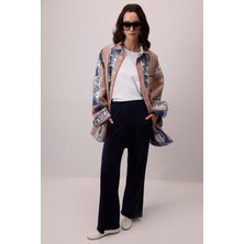 Touche Prive Beli Lastikli Relax Pantolon