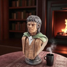 KuzeyTacı Büyük Yüzük Kardeşliği Frodo Büstü – Lotr Koleksiyon Figürü Vip