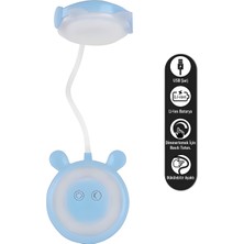 Kacar Şarjlı Dokunmatik LED Masa Lambası – 3 Kademeli Işık Renk Seçeneği (3000K/4500K/6500K), Ayarlanabilir Parlaklık Dimmer, 1200 Mah Batarya, USB Type-C Şarj, Taşınabilir Okuma ve Çalışma Işığı