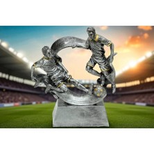 Ikili Mücadele Futbol Temalı Ödül Heykeli - Sportif Dekoratif Vip