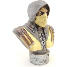 Polyester Scorpion Büst Büyük Mortal Kombat Ev Ofis Dekorasyon