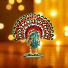 Tavuskuşu Rengarenk Tasarım Lüks ve Doğal Görünüm Dekoratif Vip