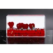 Kırmızı Kalpli Batmayan Gemi Sevgi ve Aşkın Temsili Hediyelik Vip