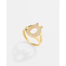 14 Ayar Altın Kişiye Özel Harfli Yüzük