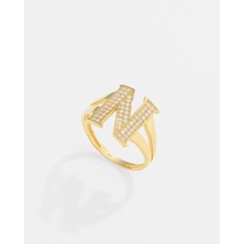 14 Ayar Altın Kişiye Özel Harfli Yüzük