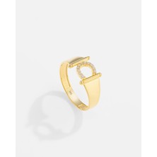 14 Ayar Altın Kişiye Özel Harf Yüzük