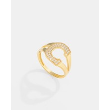 14 Ayar Altın Kişiye Özel Harfli Yüzük