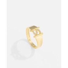 14 Ayar Altın Kişiye Özel Harf Yüzük