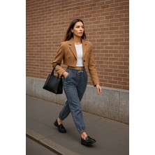 Banny Jeans Kadın Lastikli Jogger Pantolon Mavi