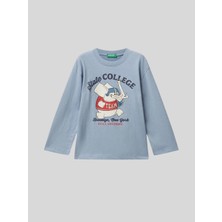 Gugo Kız Çocuk Lıfe Baskılı Bluz ED11865