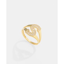 14 Ayar Altın Kişiye Özel Harfli Yüzük