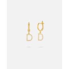 14 Ayar Altın Harfli Küpe