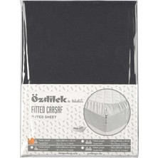 Özdilek Çarşaf Fitted Yastıklı Ranforce 100X200 Antrasit Trendy