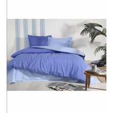 Özdilek Nevresim Takımı Ranforce Çift Kişilik Mint Indigo Colormix Düz