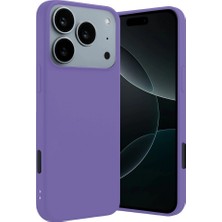 Gpack iPhone 17 Pro Uyumlu Kılıf First Mat Renkli Lüx Silikon Lila