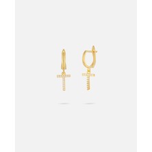 14 Ayar Altın Harfli Küpe