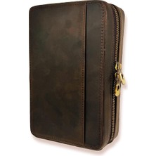 Cigarloong Crazy Deri Puro Taşıma Çantası Kahve 4'lü