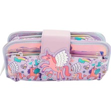 Unicorn Desenli Mor Kalem Kutusu VST-KCS0003
