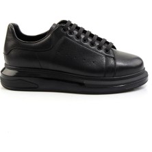 Siyah Hakiki Deri Erkek Sneaker E01811100743