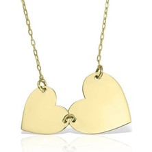 Ily Jewelry Çift Kalp Kolye