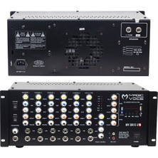 Magıcvoıce MV-300EU-TR 300 Watt 6 Mik. Girişli Usb*bt-Trafolu Mıxer Küp Anfi (4764)