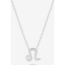 Gümüş Aslan Burcu Kolyesi