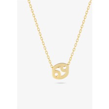 Gümüş Yengeç Burcu Kolyesi