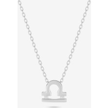 Gümüş Terazi Burcu Kolyesi