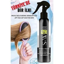 S-Well® Çift Fazlı Fön Suyu 400 ml Isıya dirençli Keçi Sütü Özlü Saç Bakım Ürünü