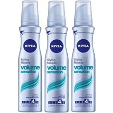 Hacim Veren Saç Köpüğü 150 ml x 3 Adet