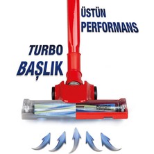 Fantom Turbo Başlık 1200 S Uyumlu Kırmızı Renkli Sert Zemin İçin Pratik Plastik Aksesuar