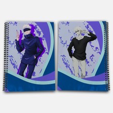 Jujutsu Kaisen Satoru Gojo Kareli A4 Okul Defteri 72 Yaprak Model 3