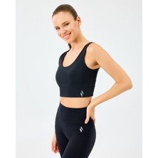 Skechers W U Neck Bra Kadın Siyah Sporcu Sütyeni S2520006-3817