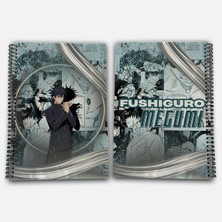 Jujutsu Kaisen Fushiguro Megumi Kareli A4 Okul Defteri 72 Yaprak Model 1