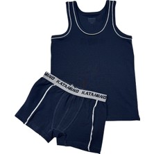 Katamino Erkek Çocuk Pamuklu Atlet Boxer Ikili Set