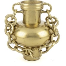Mikasa Moor Gold Zincirli Metal Vazo 20X27CM