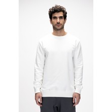 Inner Beyaz Crewneck Erkek Sweatshirt
