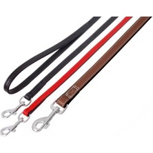 Karlıe Köpek Gezdirme Tasması Eskitilmiş Deri 100CM 14MM Siyah