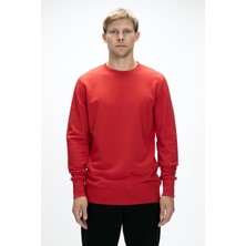 Corner Kırmızı Crewneck Erkek Sweatshirt