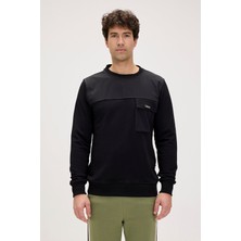 Re-Beverly Siyah Erkek Sweatshirt