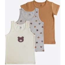 Organik Bear 3'lü Atlet Kahverengi