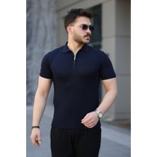 Erkek Viskon Kumaş Polo Yaka Tişört
