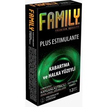 Family Kabartma Yüzeyli Prezervatif 12'li (1 Adet)