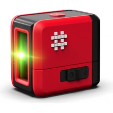 15M Menzilli Mini Çapraz Çizgi Lazer Yeşil Işın Otomatik Kendini Düzleme Bataryalı USB Şarjlı