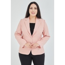 Fagi Atelier Kadın Büyük Beden Düğmeli Klasik  Ceket
