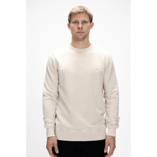 Dab Bej Crewneck Erkek Sweatshirt