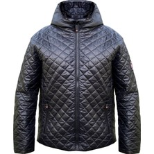 Shang Si̇yah Puffer Kapüşonlu Erkek Mont