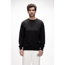 Sailor Si̇yah Crewneck Erkek Sweatshirt