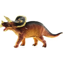 Yumuşak Plastik Dinozor Figür - Triceratops