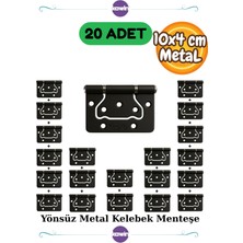 Dayanıklı 10 cm Kapı Menteşesi – Siyah  Metal Yönsüz Kelebek Menteşe Kapı Menteşesi